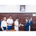 M. K. Stalin Instagram - I am thrilled to see concrete results stemming from my visit to Japan in May 2023. Today, I had the pleasure of welcoming the Governor of Ehime Prefecture, Mr. Tokihiro Nakamura. The Governor led a delegation of 67 business representatives from Ehime. A significant Memorandum of Understanding (#MoU) was formalized between @guidancetamilnaduofficial and Ehime Prefecture, opening new avenues for collaboration and economic growth. @TRBRajaa @embassy_of_japan_in_india
