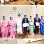 M. K. Stalin Instagram - இந்தத் தொகுப்பில், பெண் குழந்தைகளின் பாலின விகிதத்தை உயர்த்துவதில் சிறப்பாகச் செயல்பட்ட மாவட்ட ஆட்சியர்களுக்குப் பதக்கங்கள். நகராட்சி நிருவாகம் மற்றும் குடிநீர் வழங்கல் துறை மற்றும் MSME துறை சார்பில் தூய்மைப் பணியாளர்களைத் தொழில்முனைவோராக உயர்த்தக் கடனுதவித் திட்டம். நெடுஞ்சாலைத் துறை சார்பில் முடிவுற்ற சாலைகள், பாலப் பணிகளைத் திறந்து வைத்து, இளநிலை வரைதொழில் அலுவலர்களுக்குப் பணிநியமன ஆணைகள்! மீன்வளம் மற்றும் மீனவர் நலத்துறை சார்பில் மீன் இறங்குதளங்கள், விதைப்பண்ணைகள், தமிழ்நாடு டாக்டர் ஜெ. ஜெயலலிதா மீன்வளப் பல்கலைக்கழகக் கட்டடங்கள். @k.n.nehru @e.v.velu @thamoanbarasan @geethajeevanthoothukudi #AnithaRadhakrishnan