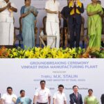 M. K. Stalin Instagram - In just 50 days since the MoU, Thoothukudi welcomes #VinFast's first EV plant — a monumental stride for the #DravidianModel economy. With ₹16,000 cr investment and 10,000+ jobs on the horizon, we're charging ahead into a future where opportunity and innovation meet. #DriveTheChange