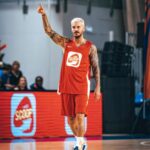 M. Pokora Instagram - Journée 🏀 avec la famille @_tonyparker09 merci à toutes celles et ceux qui ont passé ce moment avec nous 🫶🏼 et merci @radioscoop 🙏🏼 📷 @nzobraillon Lyon, France