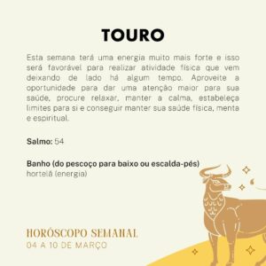 Márcia Fernandes Instagram - 💫 Horóscopo Semanal - 04 a 10 de Março 💫

Na Astrologia, no dia 03, Lua inicia sua fase Minguante em Sagitário, gerando maior leveza e a flexibilidade. 

No dia 04, o movimento favorável entre Mercúrio e Urano, promovem maior diálogo e entendimento. 

No dia 08, Mercúrio em Peixes estará em conjunção com Netuno, trazendo dois dias de muita inspiração, sutileza e abertura espiritual. 

No dia 09, um aspecto tenso entre Marte e Urano, trará a sensação de que tudo pareça estagnado e poderemos ter comportamentos impulsivos e rebeldes. Nesse mesmo dia, o Sol faz um bom aspecto a Urano, oferecendo a oportunidade de contornar as dificuldades e os conflitos por meio das amizades.

No dia 10, a Lua Nova do dia 10 pede maior equilíbrio, pois devido ao fato de Marte permanecer em aspecto tenso com Urano, poderemos estar mais explosivos, irritadiços e impacientes.