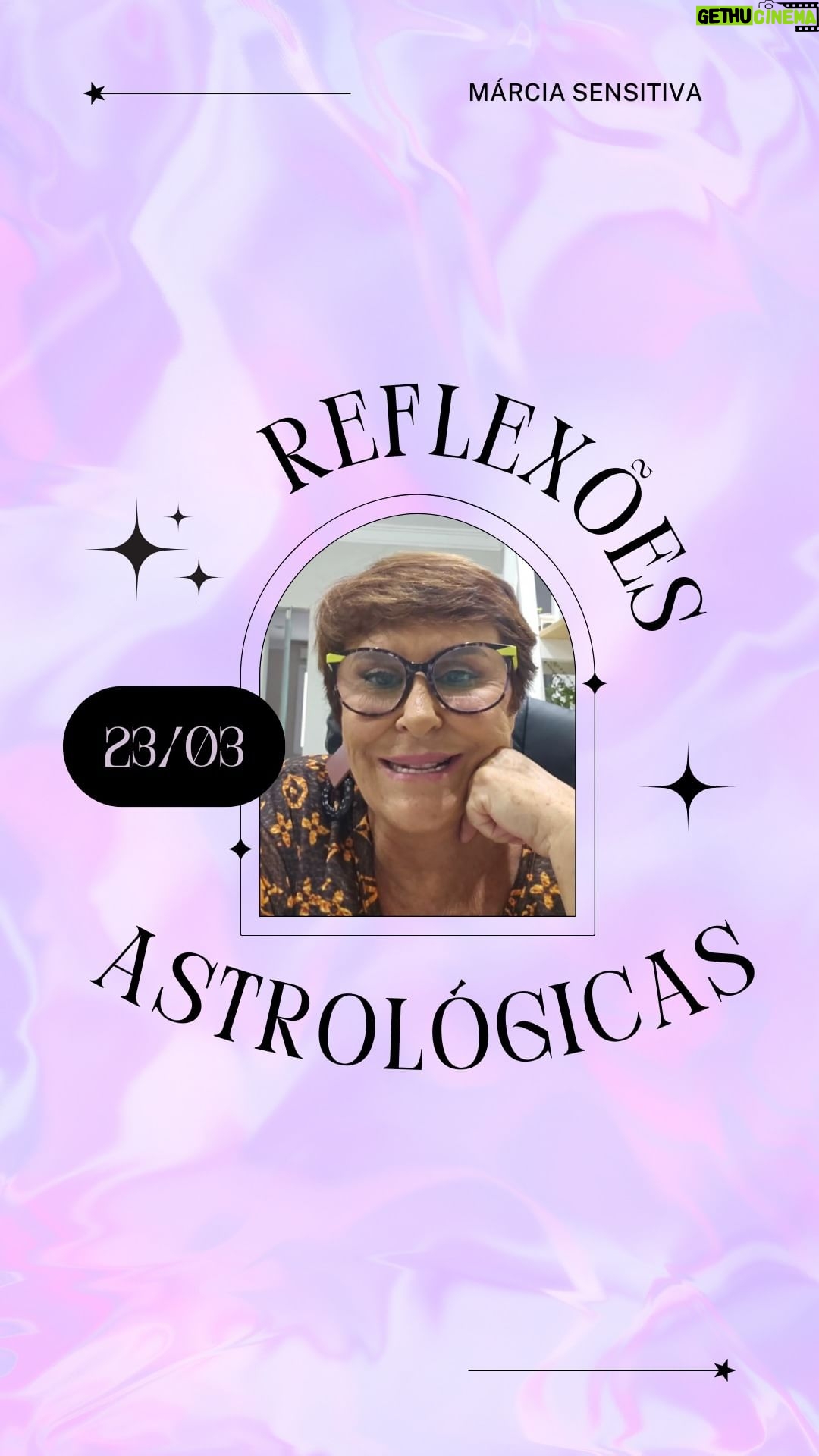 Márcia Fernandes Instagram - Reflexões Astrológicas - 23/03/2024, por Márcia Fernandes Sabedoria do dia: "Um atraso pode ser um sinal divino!" Dia desfavorável para: todos os signos. Lua e Lilith conjuntas em oposição a Vênus e Saturno, geram dependência emocional e apego, bem como melancolia. Aproveite e faça um escalda-pés com folhas de manga para promover alegria. Numerologia: vibração energética 7, gera dinamismo, empreendedorismo e caminhos abertos. Cor indicada: Amarelo. Aroma: Manjerona. Anjo do dia: 04 – ELEMIAH Significado: Deus oculto Hora Favorável: da 1 hora à 1 hora e 20 Salmo: 6 Cristal: Olho de Tigre. Banho indicado: Hortelã. Santo do dia: São Toríbio de Mongrevejo. Curiosidade: Na antiga Roma era o dia das Danças Sagradas Sali, feitas para expulsar os espíritos maléficos do inverno e estimular o crescimento das plantas. Número da Sorte: 11 Harmonize sua casa: colocando uma música alegre e saia dançando contagiando todo o espaço com energias purificadoras. Se puder dançar segurando folhas de mangueira, você atrairá para o ambiente alegria e abundância. Decreto para mudar as energias a seu favor: Eu sou um ser sagrado e divino. Evoluir, evoluir, evoluir!