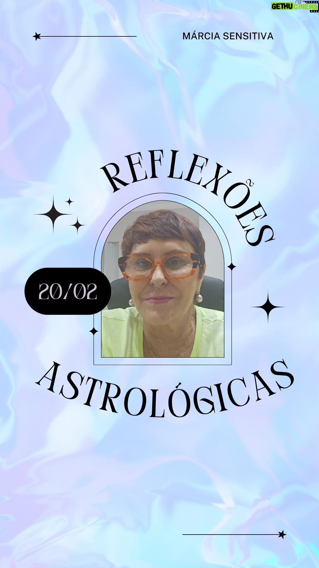 Márcia Fernandes Instagram - Reflexões Astrológicas - 20/02/2024, por Márcia Fernandes Sabedoria do dia: “Não deixe para amanhã o que pode ser feito hoje!” Dia desfavorável para: todos os signos. O ciclo pede para reconhecermos nossos sentimentos e limpar as emoções negativas. Aproveite e faça um escalda-pés com folhas de eucalipto para promover uma limpeza! Numerologia: vibração energética 3, gera comunicação, liderança e força de vontade. Cor indicada: Branco. Aroma: Cedro. Anjo do dia: 46 – ARIEL Significado: Deus revelador Hora Favorável: das 15:00 às 15:20 Salmo: 144 Cristal: Topázio. Banho indicado: Pinho. Santo do dia: Santa Jacinta de Fátima. Curiosidade: Comemoração Romana antiga a deusa Muta, representante do silêncio. Número da Sorte: 14 Harmonize sua casa: objetos duplos no quarto do casal, para atrair união. Decreto para mudar as energias a seu favor: Eu sou a energia da vitória. Vencer, vencer, vencer!