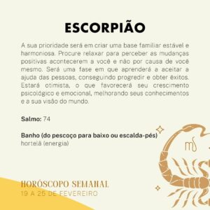 Márcia Fernandes Instagram - 💫 Horóscopo Semanal - 19 a 25 de Fevereiro 💫

A partir do dia 19, a entrada do Sol em Peixes, gera mais calma. 

No dia 23, Mercúrio entra em Peixes, podendo trazer dispersão e um lado mais indisciplinado. 

Entre os dias 24 e 28, Vênus e Júpiter em movimento tenso, pode trazer um lado mais de meritocracia, fazendo com que as nossas responsabilidades sejam preteridas em detrimento as nossas vontades e desejos pessoais.