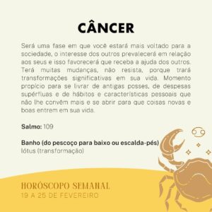 Márcia Fernandes Instagram - 💫 Horóscopo Semanal - 19 a 25 de Fevereiro 💫

A partir do dia 19, a entrada do Sol em Peixes, gera mais calma. 

No dia 23, Mercúrio entra em Peixes, podendo trazer dispersão e um lado mais indisciplinado. 

Entre os dias 24 e 28, Vênus e Júpiter em movimento tenso, pode trazer um lado mais de meritocracia, fazendo com que as nossas responsabilidades sejam preteridas em detrimento as nossas vontades e desejos pessoais.
