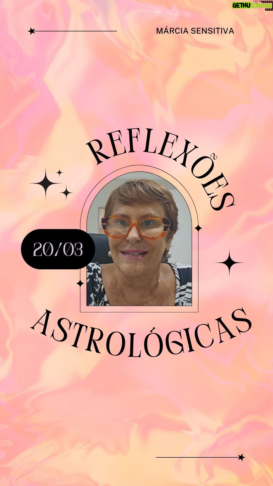 Márcia Fernandes Instagram - Reflexões Astrológicas - 20/03/2024, por Márcia Fernandes Sabedoria do dia: “Busque as suas capacidades e se surpreenda!” Dia favorável para: todos os signos. Período de assertividade no campo profissional. Estaremos mais ativos, com poder de comando e dinâmicos por causa da entrada do Sol em Áries. A energia deste dia traz um verdadeiro portal Astrológico, pois foi dado início do Ano Zodiacal! O momento nos incentiva a acreditarmos em novos projetos. Também teremos a entrada do Outono em nosso hemisfério, trazendo um período para planejarmos de maneira assertiva. Teremos mais motivação e crença em nossas capacidades. Aproveite e faça um escalda-pés com sândalo para ativar a força de ação. Numerologia: vibração energética 4, gera trabalho, movimento e organização. Cor indicada: Amarelo. Aroma: Camomila. Anjo do dia: 01 – VEHUIAH Significado: Deus elevado e exaltado acima de todas as coisas. Hora Favorável: da meia noite à meia noite e vinte Salmo: 3 Cristal: Citrino. Banho indicado: Flor de Laranjeira. Profissão do dia: Contador de História. Santo do dia: Santa Maria Josefina do Coração de Jesus. Curiosidade: Equinócio de Outono: Número da Sorte: 8 Harmonize sua casa: colocando um catalisador de ambientes para captar todas as energias auspiciosas do dia! Decreto para mudar as energias a seu favor: Eu sou um grande portal magnético de regeneração. Regenerar, regenerar, regenerar!