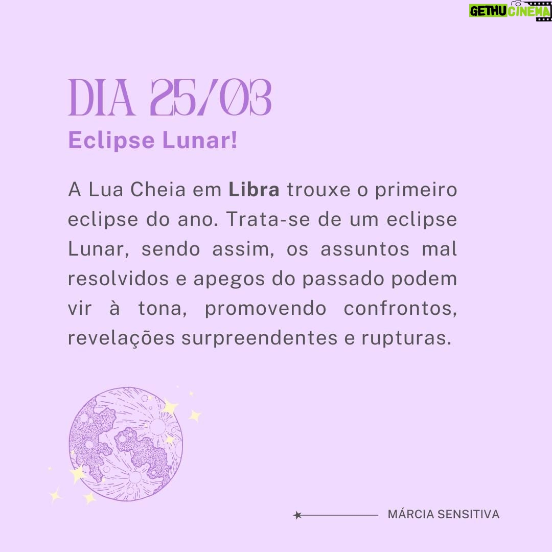 Márcia Fernandes Instagram - Iniciamos a semana com um Eclipse Lunar! Passem as imagens para o lado 👉 e confiram os principais destaques astrológicos. ✨