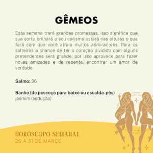 Márcia Fernandes Instagram - 💫 Horóscopo Semanal - 25 a 31 de Março 💫

No dia 25 a Lua Cheia em Libra traz o primeiro eclipse do ano. Esse é um eclipse Lunar, sendo assim, os assuntos mal resolvidos e apegos do passado veem à tona, promovendo confrontos, revelações surpreendentes e rupturas. Como o eclipse se dá no eixo Áries (Eu) e Libra (O Outro), é provável que as relações pessoais sejam abaladas. 

Entre os dias 28 e 29, o sextil formado entre Vênus e Urano, gera alegria e otimismo, estimulando a nossa criatividade.