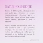 Márcia Fernandes Instagram - Com a chegada do Ano Novo Astrológico, Saturno começa a reger 2024 de forma efetiva. Passem as imagens para o lado 👉 e confiram o que o planeta pode trazer para diversas áreas de nossas vidas nos próximos meses. 🪐