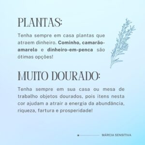 Márcia Fernandes Instagram - Alôôô, dindim! Tá precisando abrir seus caminhos para a entrada da prosperidade na sua vida? Essas dicas rápidas podem ajudar você. 💙