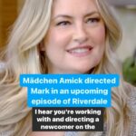 Mädchen Amick Instagram - Mädchen Amick directed Mark in an upcoming episode of Riverdale
