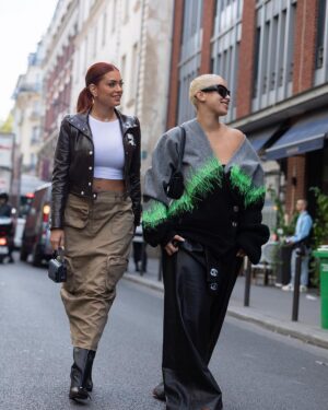 Mélanie Da Cruz Instagram - Paris FW 🇫🇷 with @basstheplug 🔥