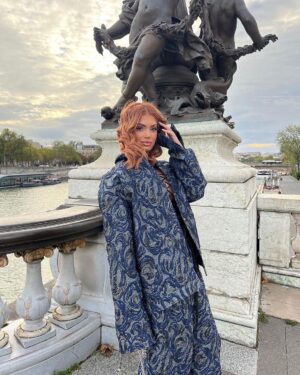 Mélanie Da Cruz Instagram - For @dylanparientyparis Fashion show🔥 
Wearing @smhrparis by @basstheplug 🔥
Makeup by baby @bysheybeauty__ 🔥