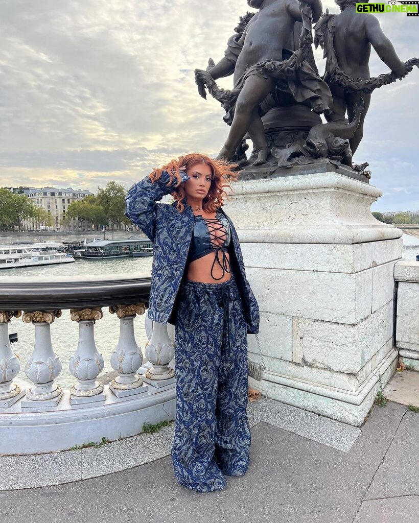 Mélanie Da Cruz Instagram - For @dylanparientyparis Fashion show🔥 Wearing @smhrparis by @basstheplug 🔥 Makeup by baby @bysheybeauty__ 🔥 Paris, France