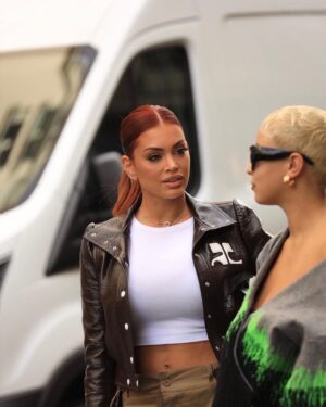 Mélanie Da Cruz Instagram - Paris FW 🇫🇷 with @basstheplug 🔥