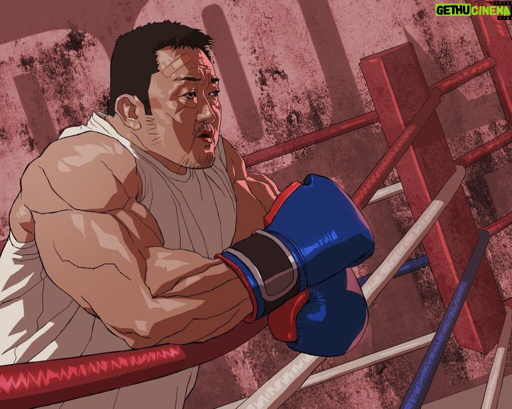 Ma Dong-seok Instagram - Boxing illustration by @kse332