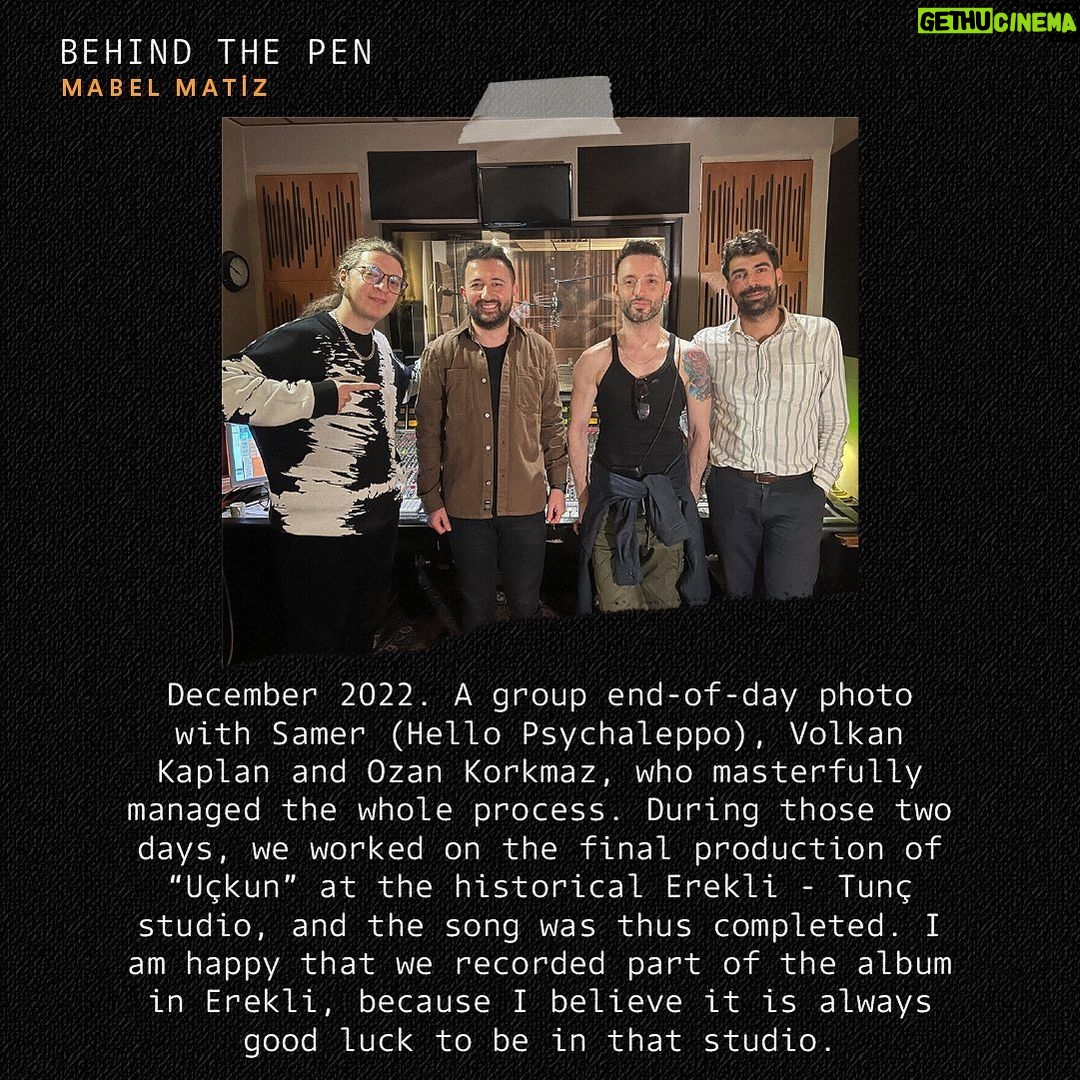 Mabel Matiz Instagram - #BehindThePen is back with a private look at the creation of @mabelmatiz latest album “Fatih" 🌹✨💚 #BehindThePen @mabelmatiz'in yeni albümü ''Fatih''in yaratılışına özel bir bakış ile sizlerle. 🌹✨💚