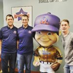 Macaulay Culkin Instagram - Made some new friends in Milwaukee. They've got big heads though. @bobbleheadhall National Bobblehead Hall of Fame and Museum