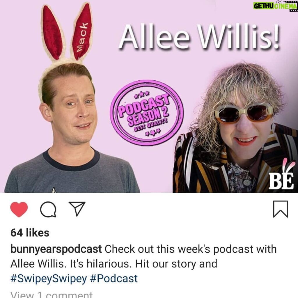 Macaulay Culkin Instagram - I talked to the legendary Allee Willis @alleewillis aka the writer of the F*R*I**E*N*D*S theme song aka she also wrote September by @earthwindandfire aka she also wrote The Color Purple musical and so much more. Click on the link in my bio to listen to the full episode of @bunnyearspodcast on BunnyEars.com