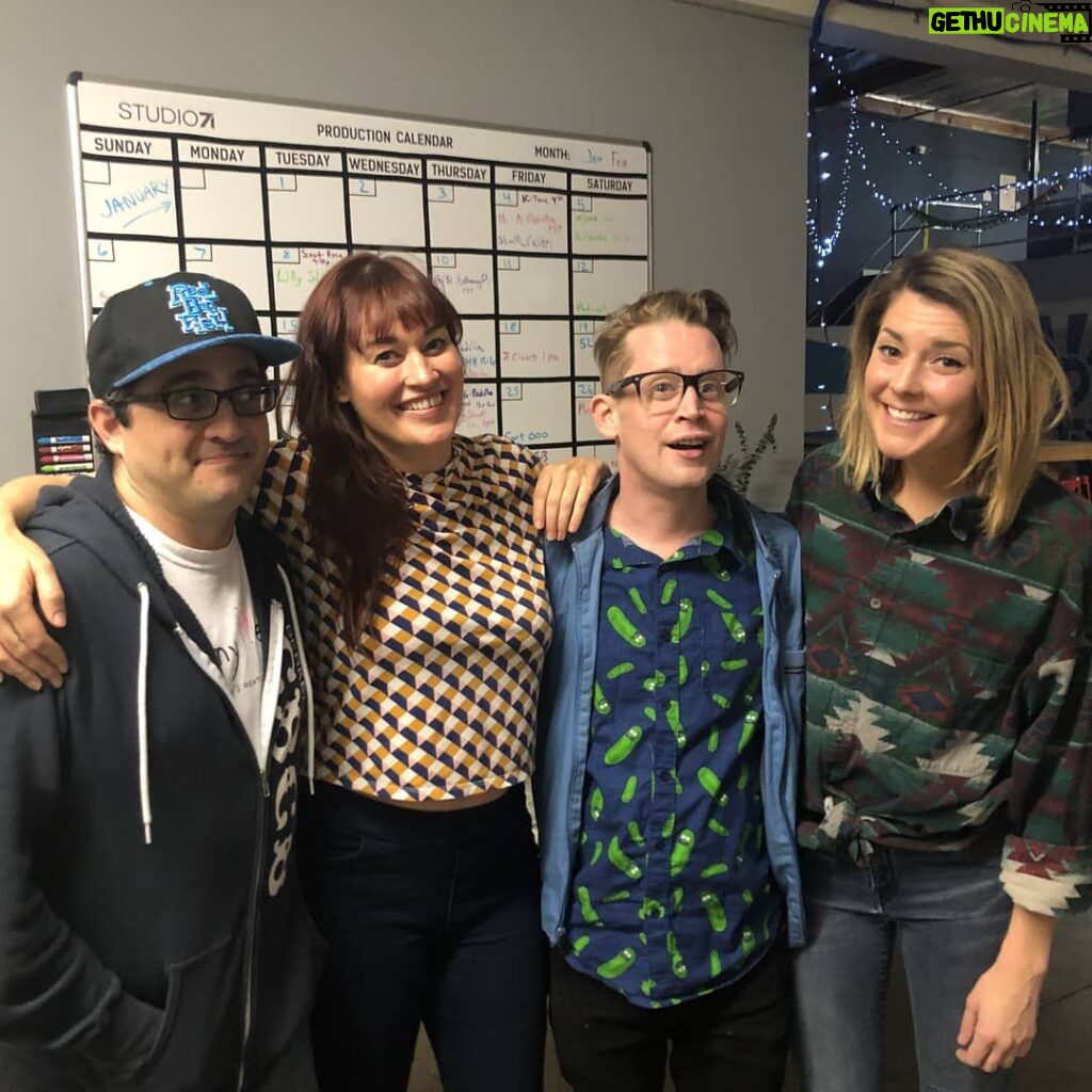 Macaulay Culkin Instagram - New podcast day, jerks! With my special guests @gracehelbig and @mametown (With guest co-host @shawnwrites) https://bunnyears.com/mamrie-hart-and-grace-helbig-bunny-ears-podcast/