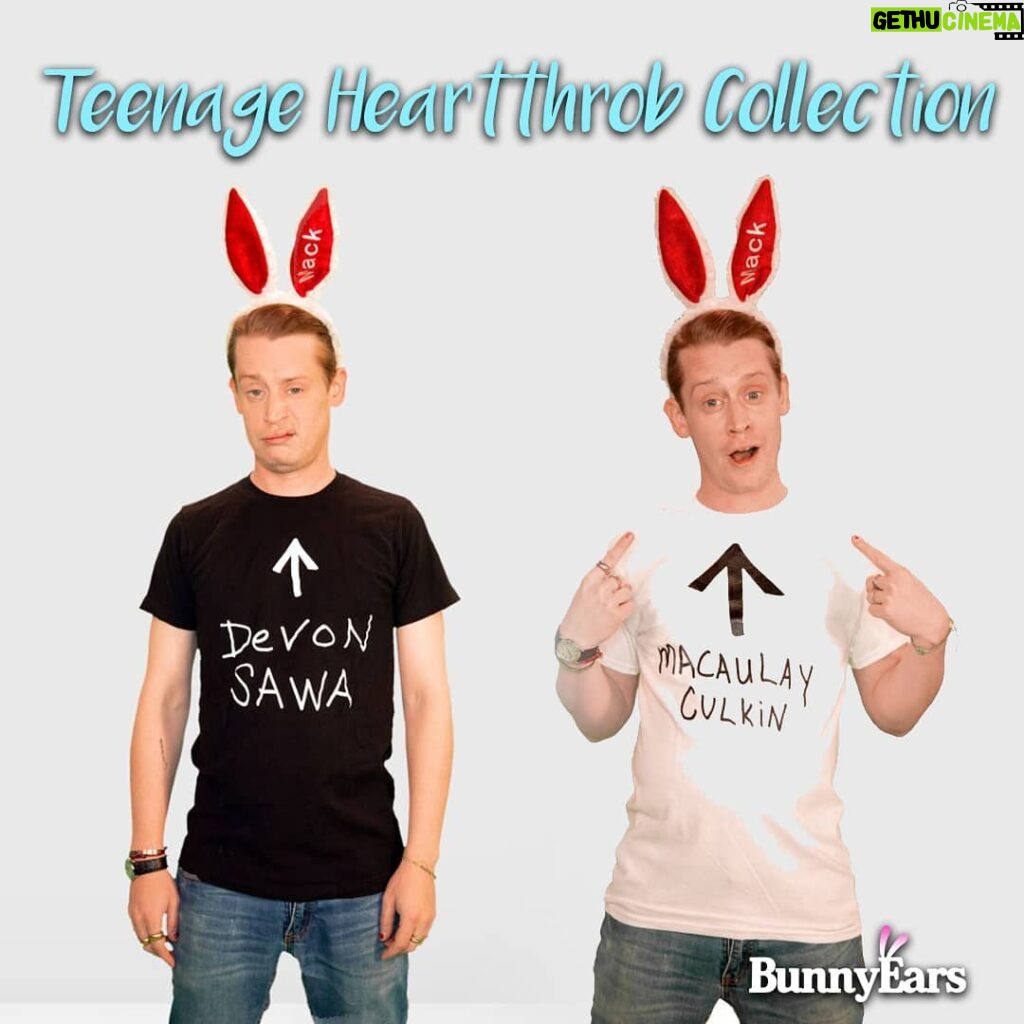 Macaulay Culkin Instagram - Get a shirt from our Teenage Heartthrob Collection #shamelessplugsaturday https://bunnyears.com/product/macaulay-culkin-t-shirt-made-by-macaulay-culkin-for-macaulay-culkin/