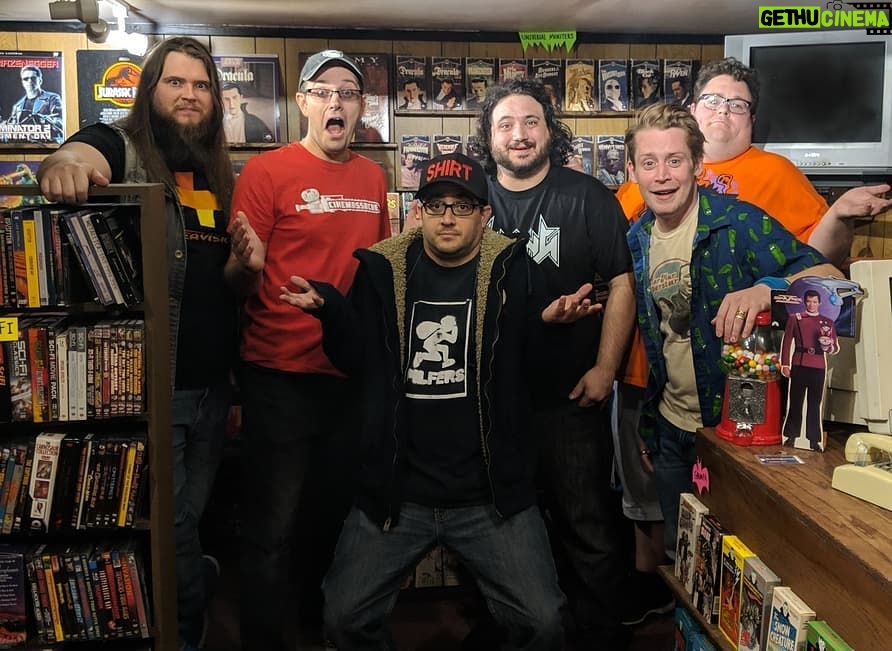 Macaulay Culkin Instagram - Me, Bunny Ears CCO @shawnwrites and these glorious weirdos at @cinemassacre Rental Review coming soonish, jerks!