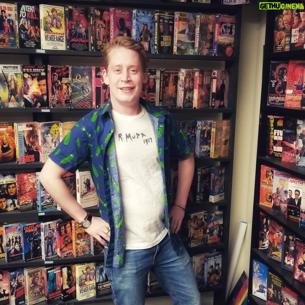 Macaulay Culkin Instagram - Just me in a video store. Nothing to see here.