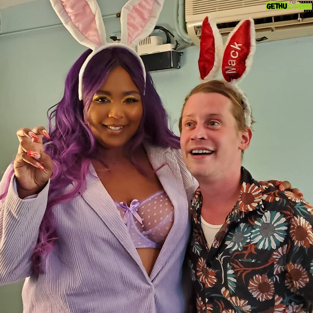 Macaulay Culkin - 106.4K Likes - Tomorrow @lizzobeeating joins me on the @bunnyearspodcast to discuss friendship, juice, and the Minnesota Vikings...