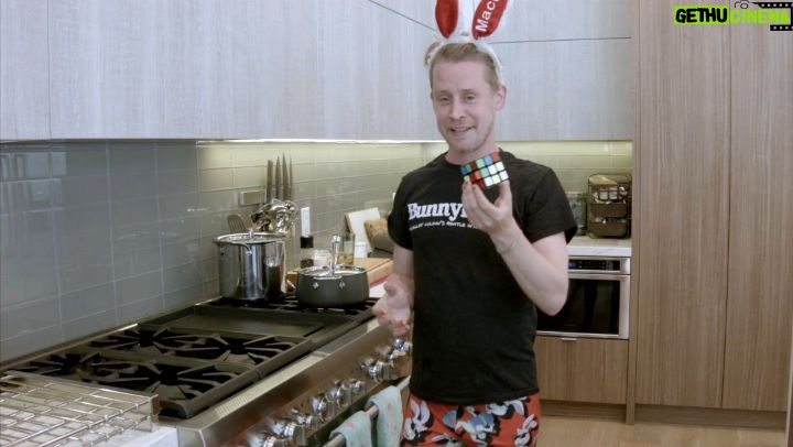 Macaulay Culkin Instagram - It's time for the Totally Mack Show! This week I teach you how beat a Rubik's Cube every time! Guaranteed! YouTube.com/BunnyEarsTube