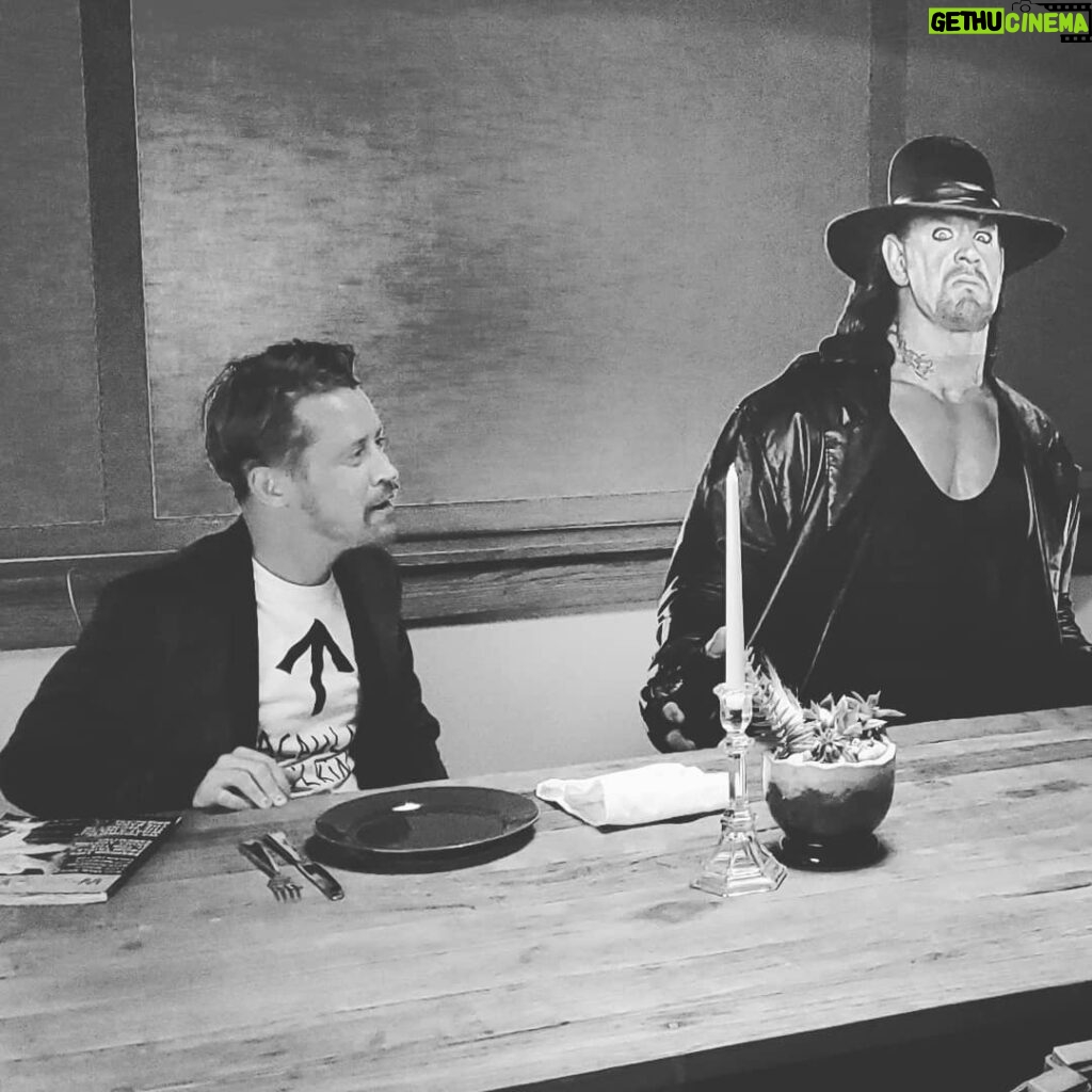 Macaulay Culkin Instagram - Why am I having dinner with The Dead Man? All will be revealed. In the meantime...check out... WrabbitWrestling.com