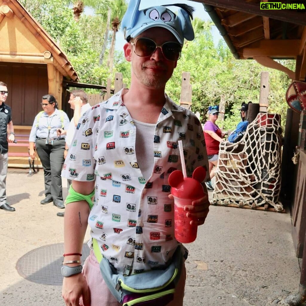 Macaulay Culkin Instagram - Went to Disney world. For more on this trip and my outfit tune into this Wednesday's @bunnyearspodcast where we dedicated an hour to talking about Disney (and like 5 min detour in which we talk about porn).