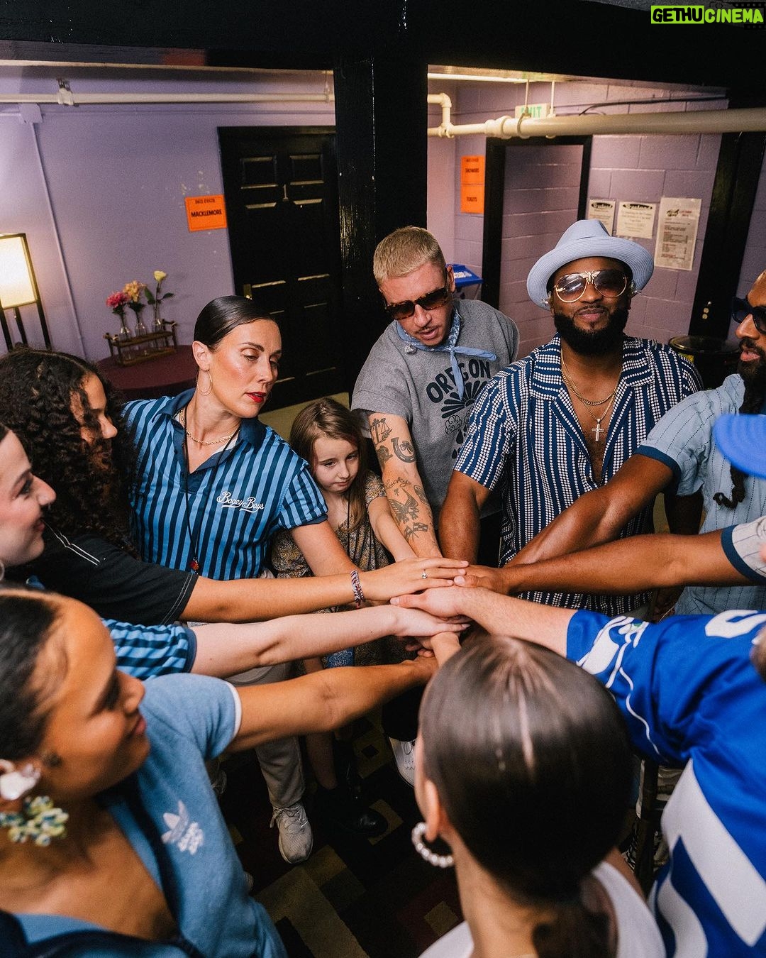 Macklemore Instagram - Portland brought me back to the essence. The fundamentals. 2 nights in a 2,000 cap room. No ventilation, no air conditioning, perfectly grimy, “I can see everyone in here”, sweat induced energy vibrating off the walls. It was our first shows back in the Northwest this year and we got October 80 degree Portland days and T-Shirt nights. To top it off Sloane came down to kick off her 10 day tour run with us, which brought a new level of heart connection. Sharing moments with her after being away for the majority of the year has elevated my level of joy and gratitude so much. The love was abundant from everyone in the building both nights as we tried new songs, switched it up and got open. The City Of Roses hit different this time around, in the most beautiful way. Love you all 🌹