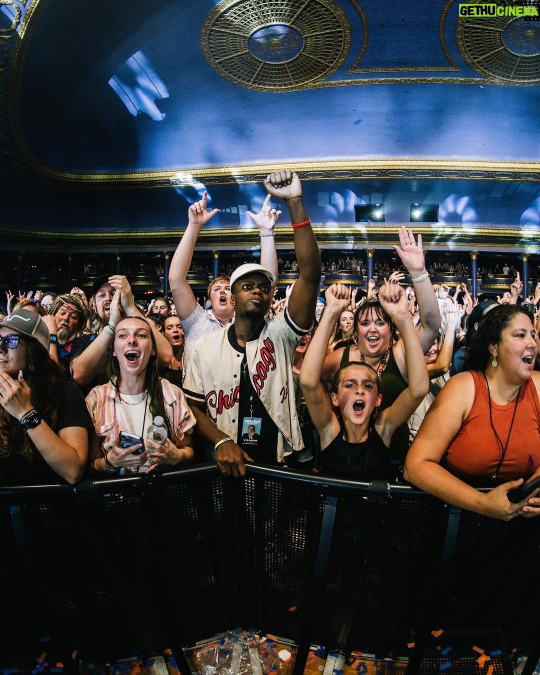 Macklemore Instagram - This tour I have fallen back in love with American venues. I had forgotten. They are sacred spaces that hold energy, stories, secrets, sweat, stained walls, beer riddled floors and stages that have been graced by giants who have come and gone. They are a gathering mecca for the medicine that is music and the magic that occurs in community. Speakers strapped to the ceiling over the heads of humans pressed up against each other screaming the words in unison. It has been life affirming to reconnect to this love. And when I think of venues in America one of my all time favorites is The Rave/Eagles Club in Milwaukee. It is perfect. In stature it is a 200,000 sq ft labyrinth, woven in tapestry’s, hidden hallways, lava lamps, a swimming pool, basketball court, an old bowling alley that was converted to a smaller venue and of course the main room. There is no air conditioning. It is way too hot. It is a place where performers will be tested as will the audience, and I revel in the challenge. The venue is almost 100 years old and is independently owned. Every time I play there I look forward to hearing stories from the owner Leslie who refuses to sell the place to the bigger companies that have attempted to buy it. She is a legend, a friend and a magnificent tour guide of the sprawling oasis. The swimming pool is decorated in graffiti from all the musicians that have stepped foot on this holy ground. I feel my brother Mac’s spirit in this space, as his eerily beautiful words sit beneath the 25 marker of the pool. It is truly a 1 of 1 and makes me proud that my fingerprints are part of its linage. This show marked my 3rd time there and also my 3rd time selling it out. We gave it 100% as always…It just means something more in Milwaukee ❤️ Milwaukee, Wisconsin