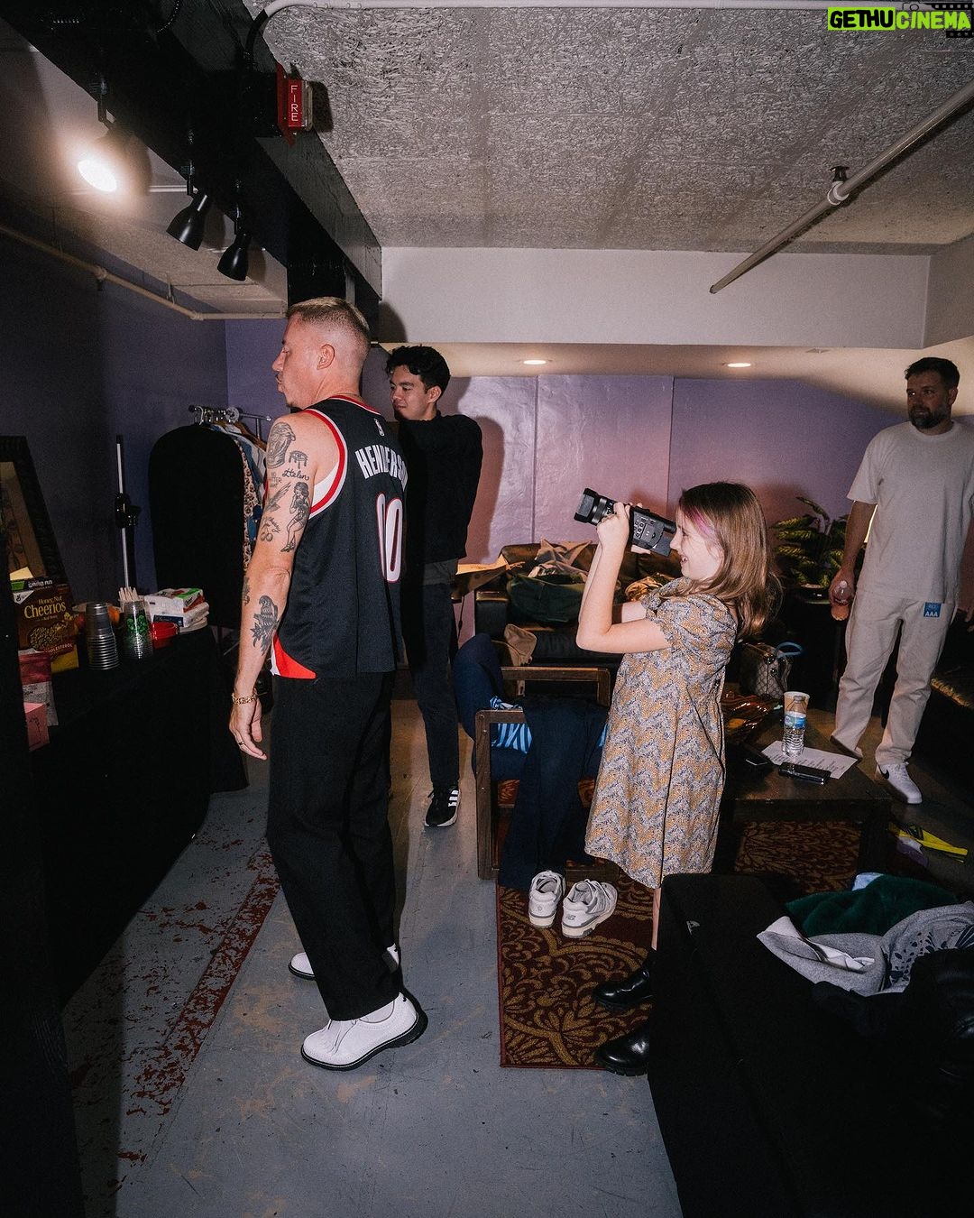 Macklemore Instagram - Portland brought me back to the essence. The fundamentals. 2 nights in a 2,000 cap room. No ventilation, no air conditioning, perfectly grimy, “I can see everyone in here”, sweat induced energy vibrating off the walls. It was our first shows back in the Northwest this year and we got October 80 degree Portland days and T-Shirt nights. To top it off Sloane came down to kick off her 10 day tour run with us, which brought a new level of heart connection. Sharing moments with her after being away for the majority of the year has elevated my level of joy and gratitude so much. The love was abundant from everyone in the building both nights as we tried new songs, switched it up and got open. The City Of Roses hit different this time around, in the most beautiful way. Love you all 🌹