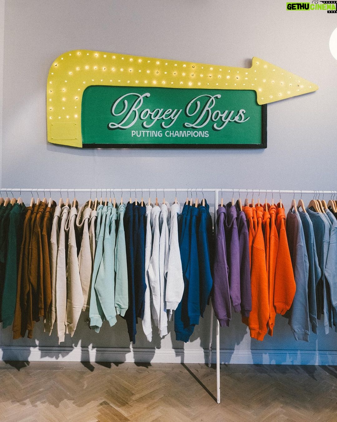 Macklemore Instagram - WE GOT A STORE!!! Pull up this weekend Seattle. I’m gonna be in and out. U VILLAGE WE BACK!!! Best one yet @bogeyboys 🏆⛳️ University Village