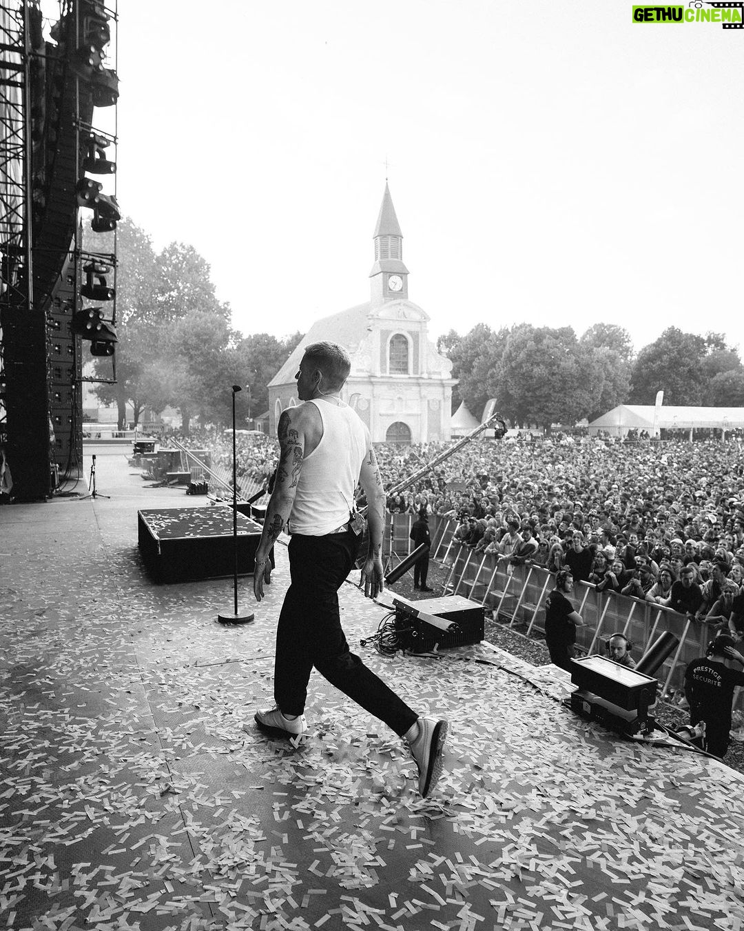 Macklemore Instagram - One of my favorite festivals in the world. Third times a charm…Main Square🌹🇫🇷❤️