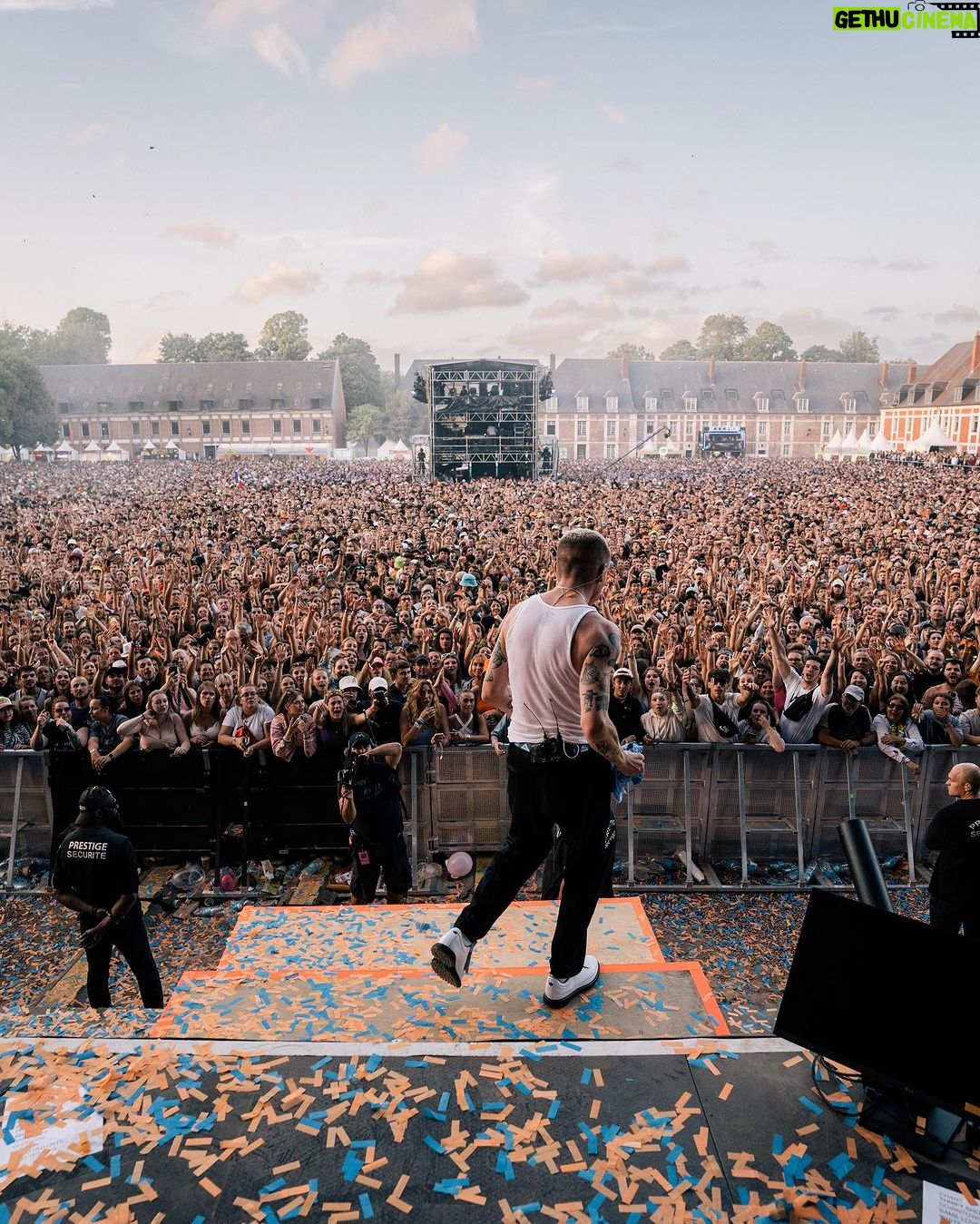 Macklemore Instagram - One of my favorite festivals in the world. Third times a charm…Main Square🌹🇫🇷❤️
