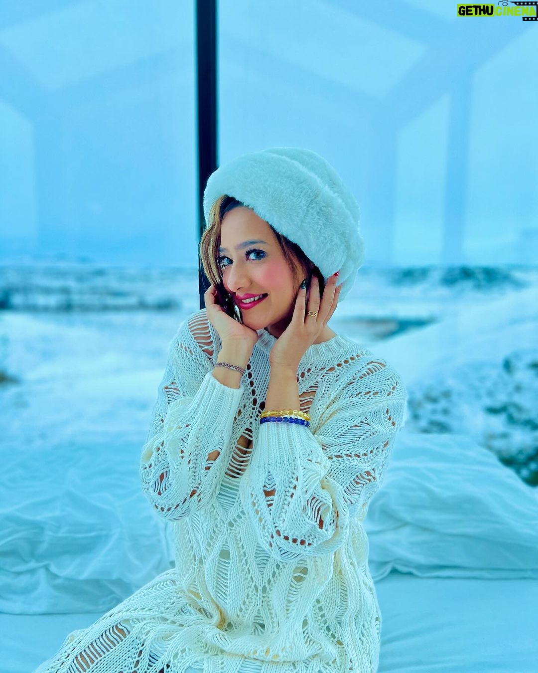 Madalsa Sharma Instagram - We go together like winter and a sweater🤍❄️🧤🧣 . . . . #iceland #thoughtoftheday #madalsasharma #kavya #glasscabin #snow #picoftheday #postoftheday #instadaily #instapic #instagood #instamood #mood #love #actorslife Hella, Iceland