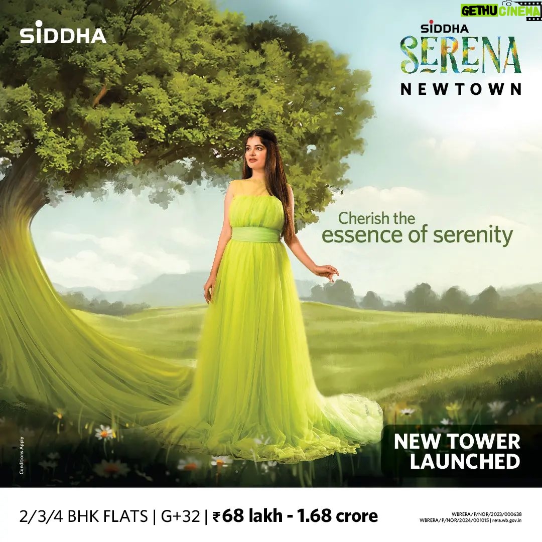 Madhumita Sarcar Instagram - After the unprecedented success of Siddha Serena's Tower 1, we are pleased to announce the launch of Tower 2 where every step leads to an enchanting journey filled with timeless celebrations of tranquility and bliss. To know more log on to www.siddhaserena.in #Siddha #SiddhaSerena #NewTown #Tower2 @siddha.group