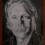 Mads Mikkelsen Instagram - 🎨 #MadsFriday: #FanArtFriday is back! Fans were featured every day this week. Today's wonderful creation was submitted by Natálie Em from Czech Republic on Instagram.(@art_natie.jpg)