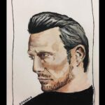 Mads Mikkelsen Instagram - 🎨 #MadsTuesday: #FanArtFriday is back! And we are posting a full week's worth of submissions. This work was submitted by @ooqeana.