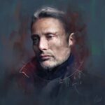 Mads Mikkelsen Instagram - 🖼 #PortraitTuesday: Artwork submitted by @elliottwilkieart.