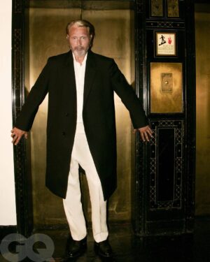 Mads Mikkelsen Instagram - Mads Mikkelsen has been a bad, bad boy. The legendary Danish actor knows in his bones how to play a memorable villain (see: “Indiana Jones and the Dial of Destiny”). But his more recent status as a niche heartthrob? Why, that's another story. In this week’s #GQHYPE, @theofficialmads talks playing the villain, appearing in Rihanna’s “Bitch Better Have My Money” music video, getting mistaken for Viggo Mortensen, and more. Read the story by @lonlozzin and see the photographs by @ashleydarianolah at the link in GQ's bio.

Clothing: @zegnaofficial
Styling Assistant: Sergio Navarra
Grooming: @shawnesssss at @thewallgroup
Special thanks to @chateaumarmont