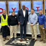 Magic Johnson Instagram - I had a dynamic experience today visiting Toyota’s largest U.S. Manufacturing plant in Georgetown, KY! I got to meet with the executive team, take pictures, and express my gratitude to over 200 SodexoMagic team members who work hard to feed the 9,000 Toyota employees on site. What a great opportunity it was to learn about Toyota’s electric cars and how they are revolutionizing the manufacturing industry by implementing sustainable practices to future-proof their plant. Thank you to Vice President of Manufacturing Projects Yuki Nobori, Vice President of Administration Sandy Nott, TMMK President Kerry Creech, Head of TMMK Powertrain Mark Klee, and Treasurer Yuji Saito for having me!