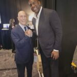 Magic Johnson Instagram - I had a great time at today’s National Retail Federation (NRF) 2024 in New York City. It was attended by over 3,500 people worldwide! I was joined in conversation with Walmart President and CEO John Furner, where I honored Dr. King on his day by discussing his impact on the country, myself, and DE&I work. Thank you to NRF’s President and CEO, Matt Shay, for having me at the event! #NRF2024
