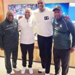 Magic Johnson Instagram - #FlashbackFriday I had a great time with my brother Larry, good friend James Stokes, and MSU Athletic Director Alan Haller at the Michigan State vs. Duke matchup in Chicago! I was disappointed my Spartans lost to the Blue Devils.
