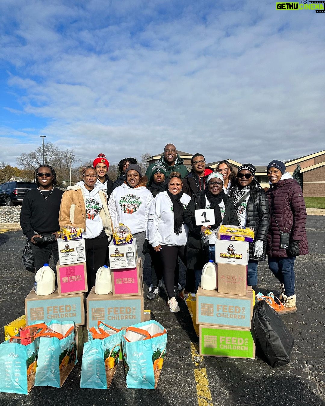 Magic Johnson Instagram - Thank you to my family, friends, and local police officers that helped to make Holiday Hope a true success.