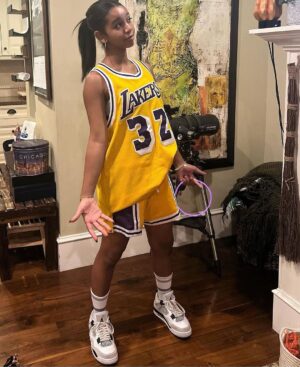 Magic Johnson Instagram - Check out my grandkids for Halloween! My granddaughter wanted to dress up as pop pop this year and she did a heck of a job! My grandson is very cool and dressed up as Ice Spice haha! We thank God everyday my son Andre and his wife Lisa blessed us with both of them!