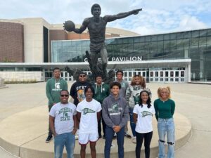 Magic Johnson Instagram - I’m excited to introduce the inaugural class of students for the Earvin Johnson Sr. Scholarship at Michigan State University! Denise Meireles, Elijah Ellis, Kory Jackson, Dimitria Goins, Paul Stallings II, Stephon Edwards, A’lari Manuel, Perry Watson, Nate Sanford, Bryceson Lynn, and Jordyn Butler (not pictured). I’m so thrilled my mother Christine Johnson, brothers Larry and Michael, and sisters Kim, Evelyn and Pearl were able to meet and get to know the students. Looking forward to a great school year for all of these bright young students!