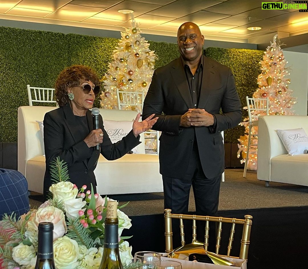 Magic Johnson Instagram - I’m so grateful to have spent the morning at the 10th Annual Women in Entertainment Luncheon with so many powerful, smart, and brilliant women making a difference in the world! Thank you to Tamala Lewis for hosting an incredible event and honoring me with the 2023 Inspiration Award 🙏🏾 I’m so glad I got to see Carson Mayor Lula Davis-Holmes and Congresswoman Maxine Waters, one of the most powerful women in the world and my great friend. We’ve been able to do great things together in the Black communities across the United States!